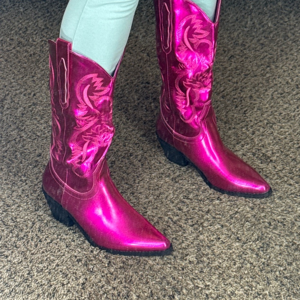 Women's Pink Western Boots
